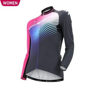 MCN 여성 여자 울트라바이올렛 긴팔 자전거져지