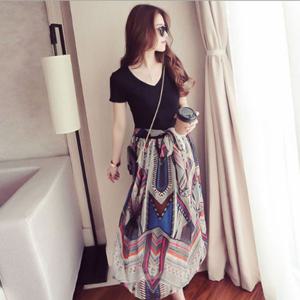 꽃무늬원피스 플레어스커트 원피스 HH B38