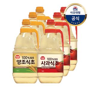 [사조대림] 양조식초1.8L x3개 +사과식초1.8L x3개