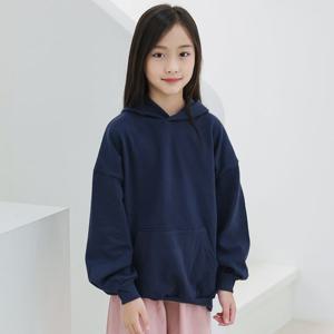 [제니]제니 JN 무지 후드 티셔츠 봄 가을 남녀공용 주니어 초등학생 단체티 루즈핏 후드티