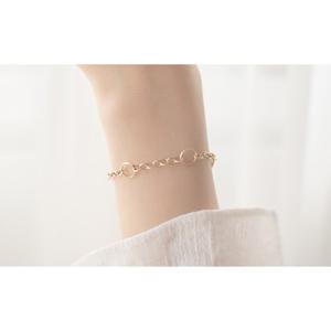 미니골드 14k 써클링크 팔찌 BFEM4055