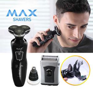 맥스 3헤드 입체 전기 면도기 FQ3181+코털정리기+휴대용면도기