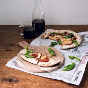 [모노뜨] 시리 원목 원형 핸들도마 (중)