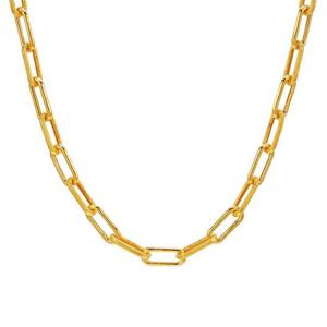 [한국금다이아몬드] 남자 순금 목걸이 샌딩 클립 체인 24K 37.5g 18K장식