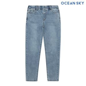 [오션스카이] 남아 뉴슬림 히든 밴딩 워싱 데님팬츠-AEJB2301B0D