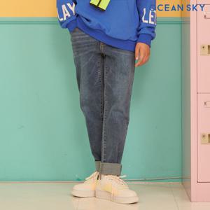 [오션스카이] 남아 뉴슬림 히든 밴딩 워싱 데님팬츠-AEJB2301B04