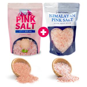 히말라야 핑크소금 굵은입자 얇은입자 500g 2개세트