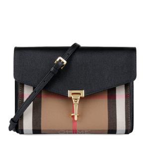 버버리백 크로스 하우스체크 맥퀸 스몰 39808251 블랙