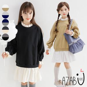 [아자브키즈] 앙팡 원피스 맨투맨 긴팔 여아 아동 주니어