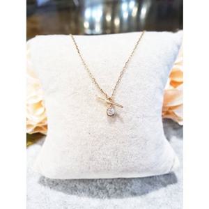 미니골드 14K [탄생석] 쁘띠 토글바 목걸이 NONM4098-4