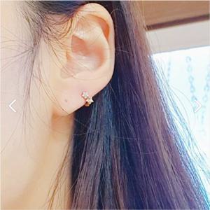 미니골드 14K 더블스타 귀찌 EJIM4035