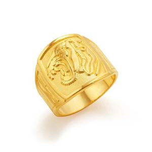[한국금다이아몬드] 남자 순금 반지 유광 호랑이 스퀘어 24K 18.75g 애끼