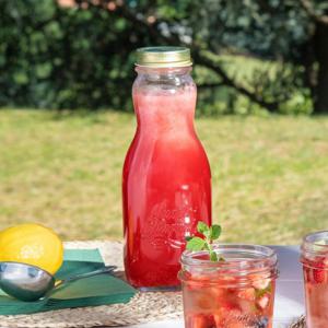 보르미올리 스타지오니 주스 보틀 유리 저그 물병 1L