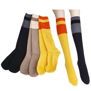 (3족) 잔골지 컬러배색 니삭스세트/골프니삭스 양말/긴양말