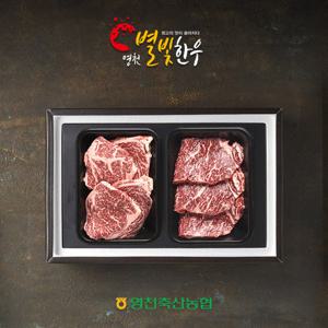 [냉장][영천축협]영천별빛한우 1+명품구이세트 2호 / 1kg