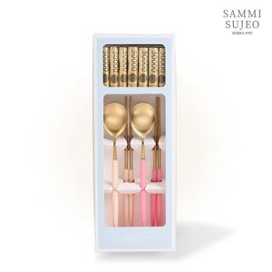 [삼미수저] 롤리팝 골드 옥수수 라일락 수저 용돈선물세트 2P