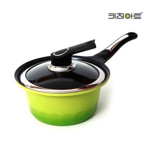 키친아트 세라믹 통주물 S 냄비 편수 18cm