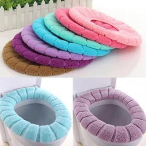 극세사 쿠션 변기 커버 2개 시트 방석 욕실 화장실 덮개 욕실