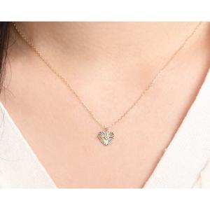 미니골드 14k [빈티지]에이미 하트 목걸이 NETM4202