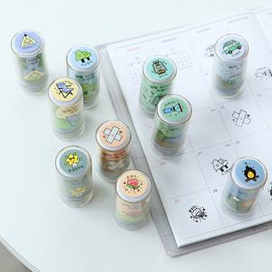 캠핑 다이어리 스탬프 다꾸 칭찬 도장 일러스트 데코