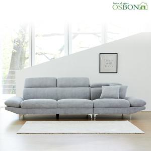 [오스본가구] 마고 아쿠아 4인용 조야원단 패브릭소파