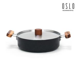 오슬로 IH 세라믹 코팅 인덕션 전골냄비 양수냄비 24cm