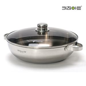 키친아트 프리미엄 스텐 통5중 궁중 전골 냄비 28cm