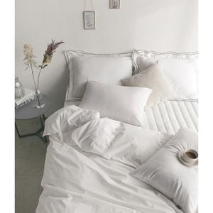 [파르페by알레르망] 플레인 호텔식 홑겹이불 (화이트) Q