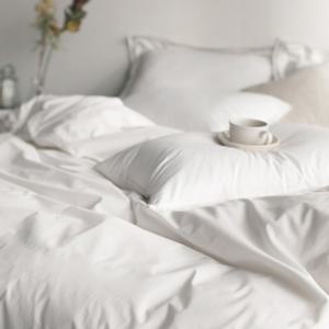 [파르페by알레르망] 플레인 홑겹이불커버세트 (화이트) S/SS