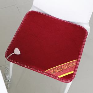 한일전기 극세사 와인 1인용 전기방석 44x44cm