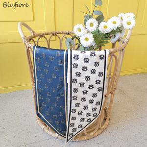 [블루피오레] 셀 양면 트윌리 타이 스카프 AF3937