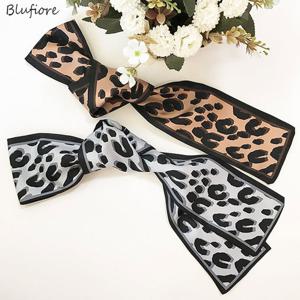 [블루피오레] 레오파드 트윌리 롱타이 스카프 AF3924