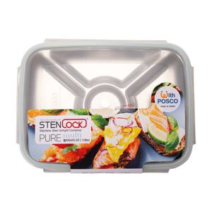 스텐락 퓨어 멀티 직사각찬합 5호 나눔 반찬통 밀폐용기