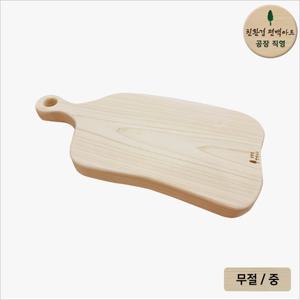 프리미엄 편백 통원목 무절 플레이팅 도마A 중