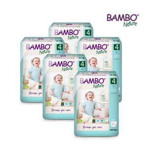 밤보그린 기저귀 4단계 팬티형 20매x5팩 1박스