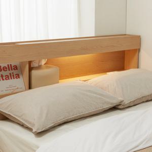 도로시 LED조명 3단 수납침대 SS(콘센트)+본넬 양면매트리스