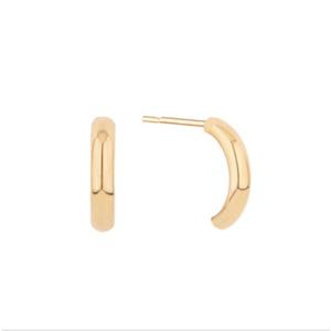 미니골드14K [THANK YOU]보니또 미니 반파이프 귀걸이 EMSM4929