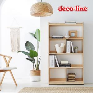 데코라인 코넬 웰 자유자재 900 4단 원목 책장 DDR091C (착불)