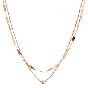 [더스톤즈] 18K 비타민 볼체인 두줄목걸이(대)