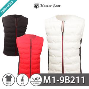 마스터베어 남성 지퍼 포인트 경량 패딩조끼 _M1-9B211