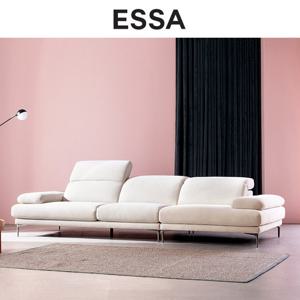 [GS단독][쿠션&상품권증정] 에싸 에블린 4인 헤드기능 카시미라 패브릭 소파 / 상품권 증정