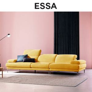 [쿠션&상품권증정][GS단독] 에싸 에블린 3.5인 헤드기능 카시미라 패브릭 소파 / 상품권 증정