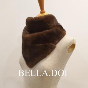 [벨라도이][BELLA.DOI] 통밍크 넥워머 삼각 퍼머플러 (6466566)