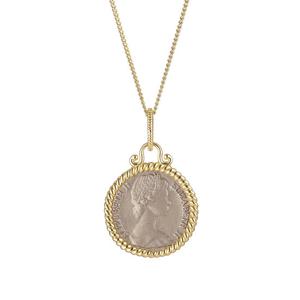 [도로시] 14k 로얄 엘리자베스 코인 펜던트