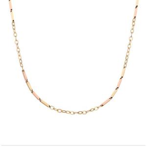 미니골드 14K M진1콤비 체인 NNIM4075