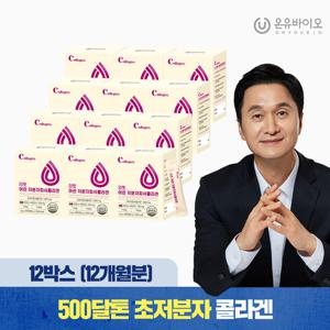 [온유바이오]흡수율UP 리핏 어린 저분자 콜라겐 레몬맛 1년분 12박스