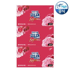 피죤 건조기용시트 플라워페스티벌 40매 x 3개