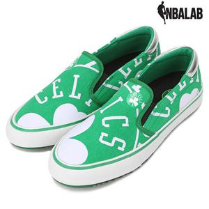 [NBALAB] (MG20_F18L001CBGR_) 한정판캔버스 슬립온 보스턴 셀틱