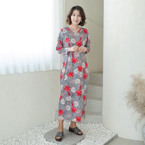 [쉬즈마담]H8418 [가을]미쏜 꽃송이 홈드레스/엄마옷/엄마옷선물