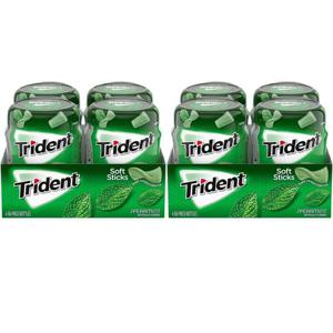 Trident 트라이던트 스피어민트 소프트 스틱껌 50피스 4팩 2박스